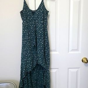 Abercrombie and Fitch green wrap dress small